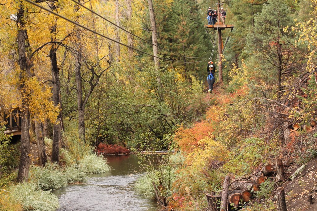 Fall Ziplining in Colorado