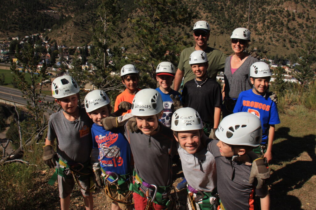 Kids Ziplining in Colorado