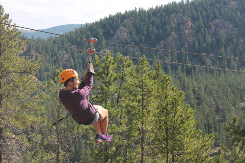 Ziplining in Buena Vista Colorado