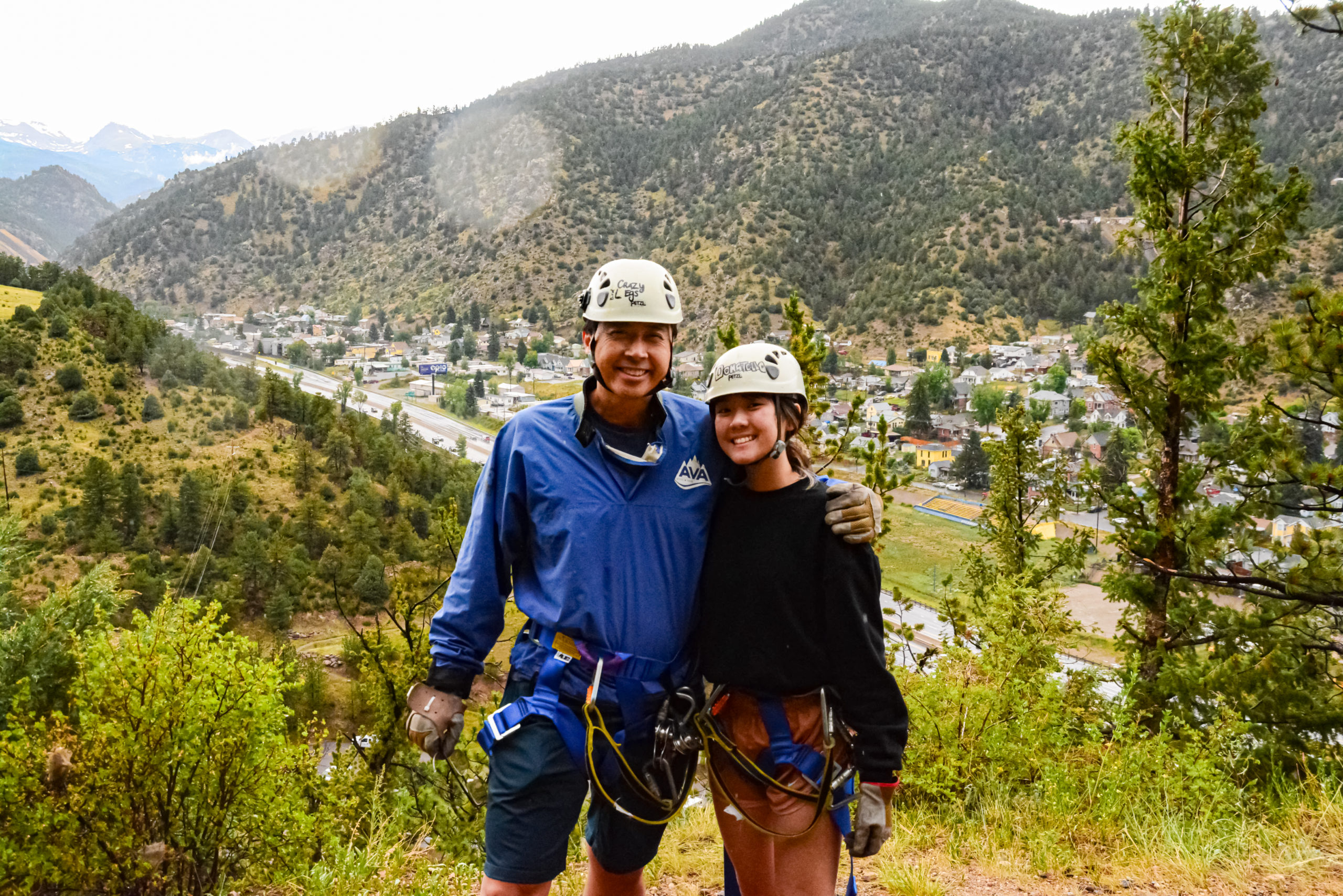 The Cliffside Zipline course in the rain