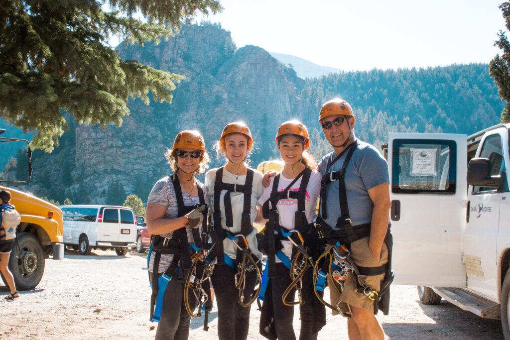 family ziplining trip