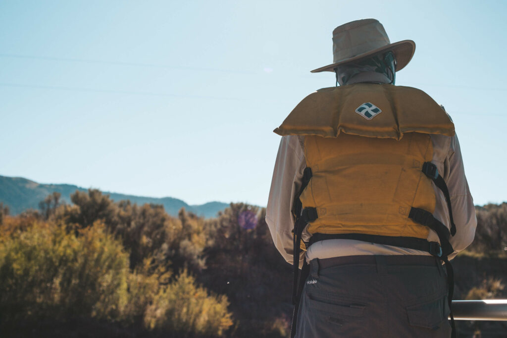 Man fly fishing in a Colorado river.