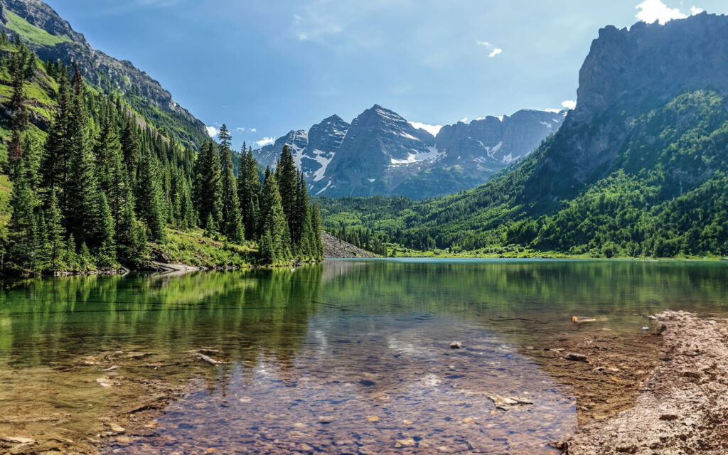 Mountain lake in the Colorado high country.