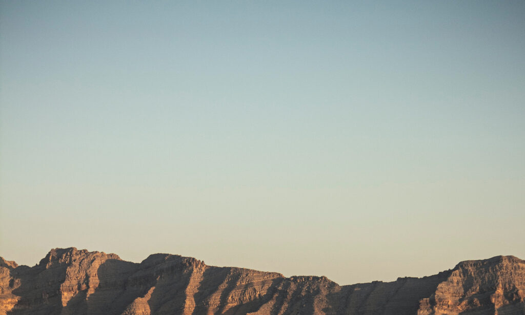 Image of the Colorado Mountains at dusk.